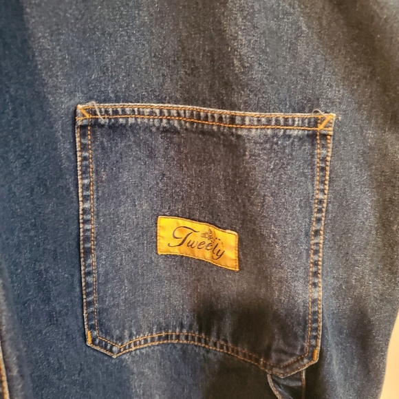 Denim Jean Shorts with Embroidered Character - Picture 2 of 3